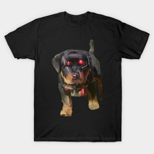 Rottweiler robot puppy T-Shirt